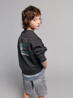 Sweat garçon col rond oversize   - vertbaudet enfant