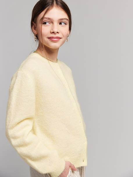 Fille-Pull, gilet, sweat-Gilet boutonné 