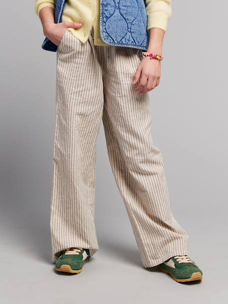 Fille-Pantalon large fille fluide