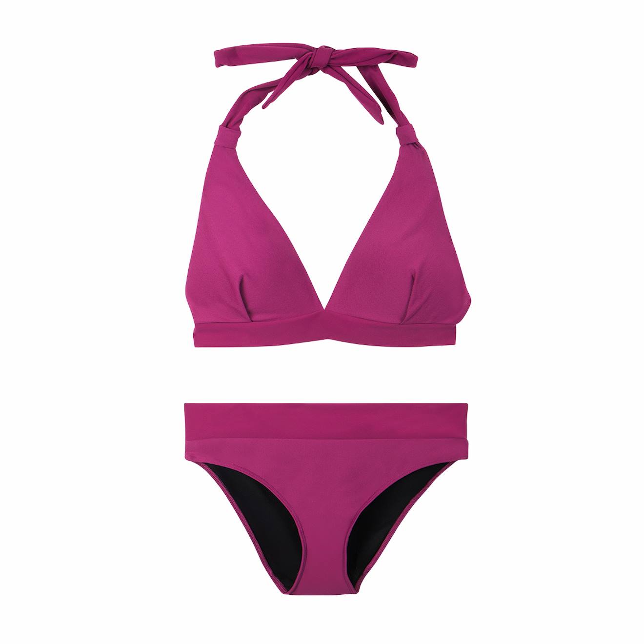 Maillot de bain 2 pièces pour règles femme athena prune