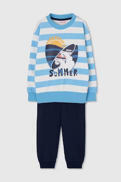 -Ensemble sweat-shirt et pantalon enfant maille
