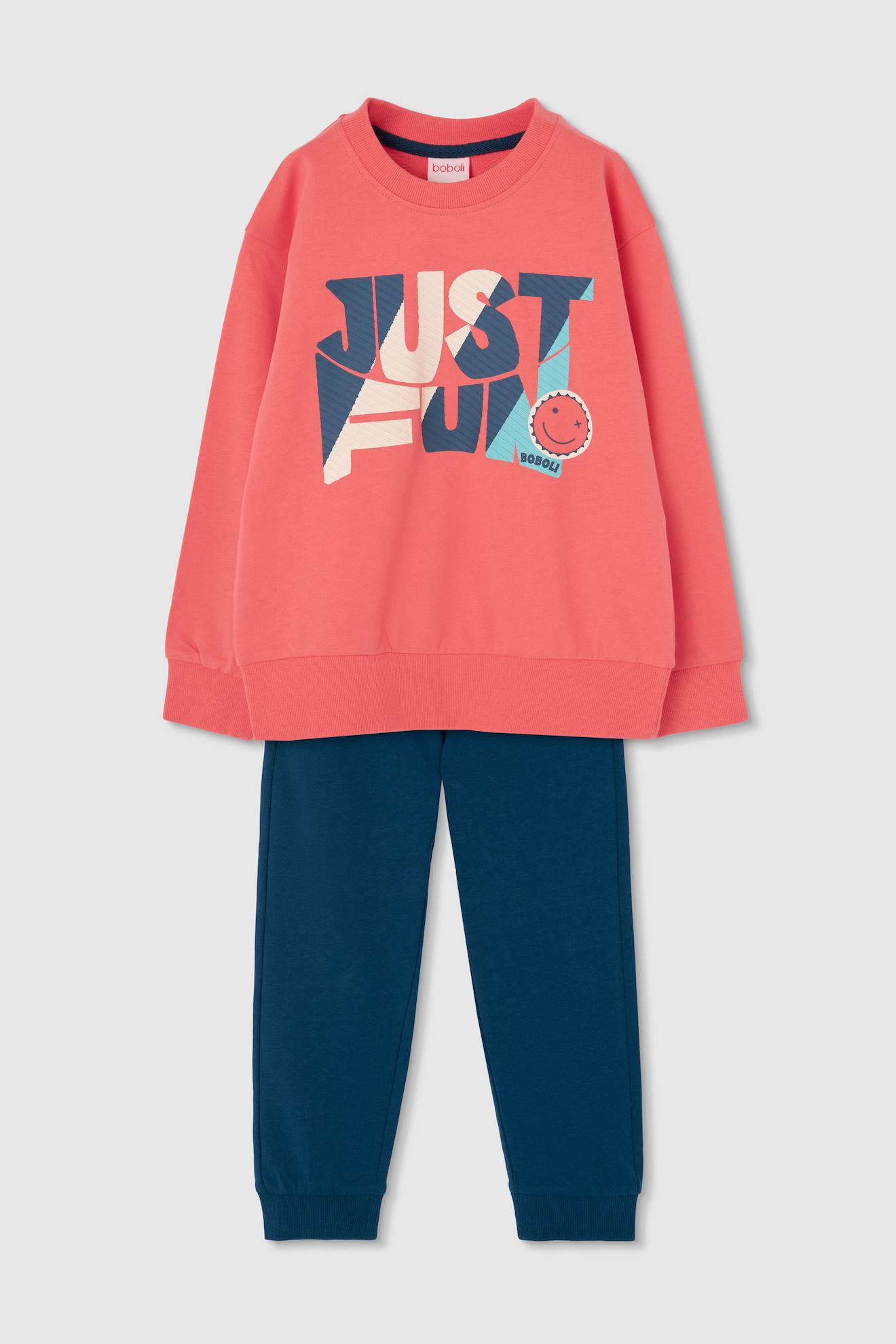 Ensemble Garçon Coton Orange