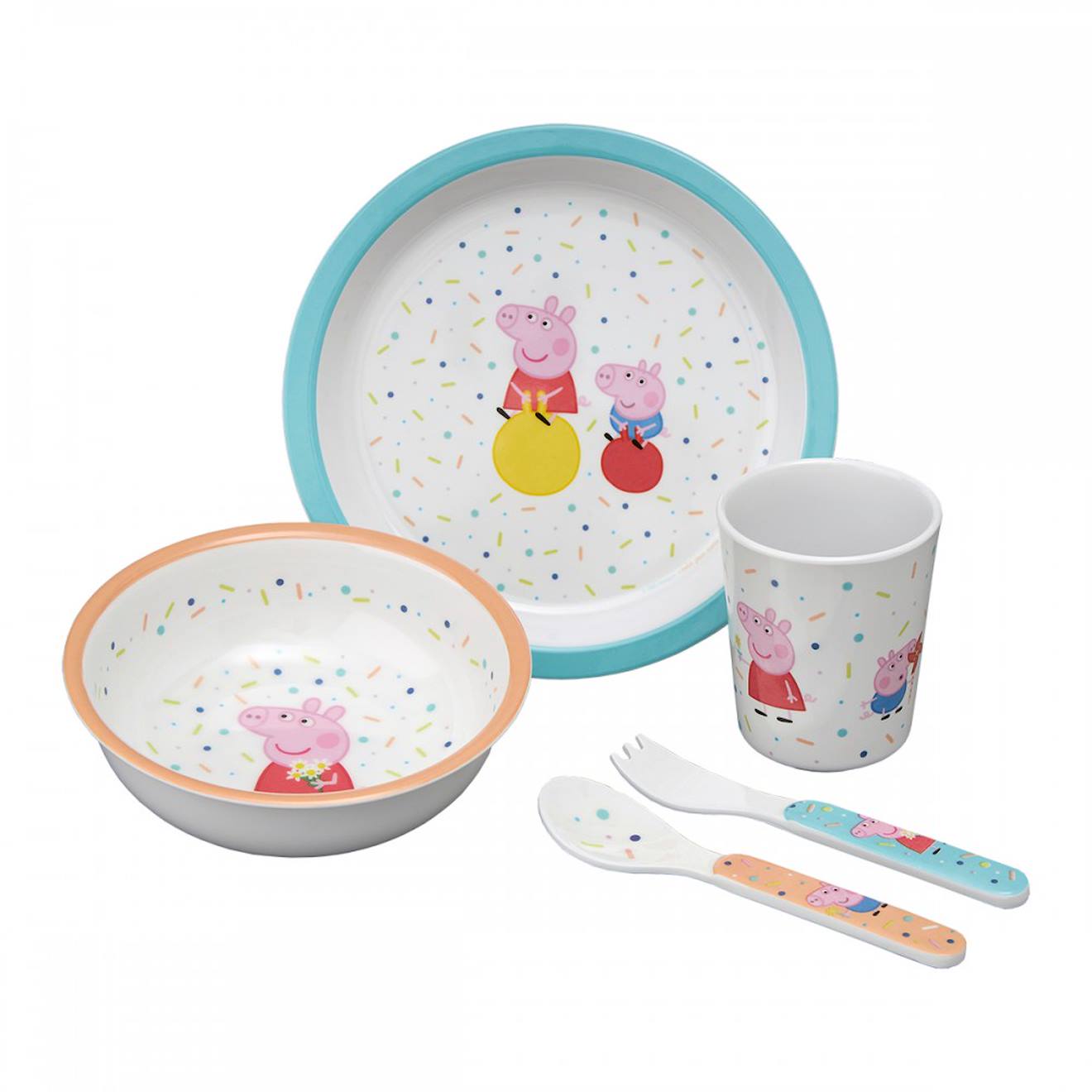 Coffret Cadeau 5 Pièces Peppa Pig Blanc