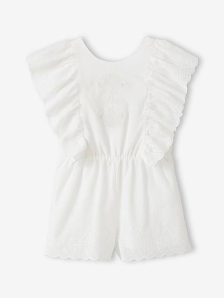 Fille-Combishort brodée coton