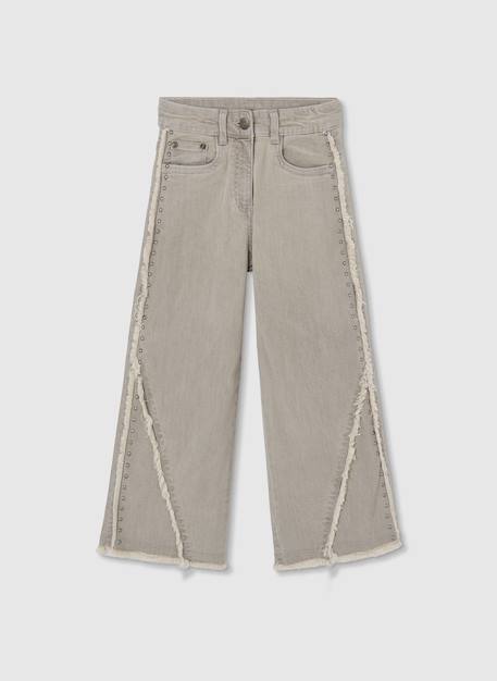 Pantalon fille denim  - vertbaudet enfant