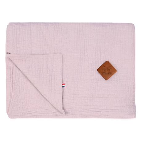 Housse de couette en gaze de coton jeanne Beige+Blanc+Blanc à pois or+Bleu+Camel+Écru+Gris clair+Rose+Terracotta+Vert de gris 43 - vertbaudet enfant 