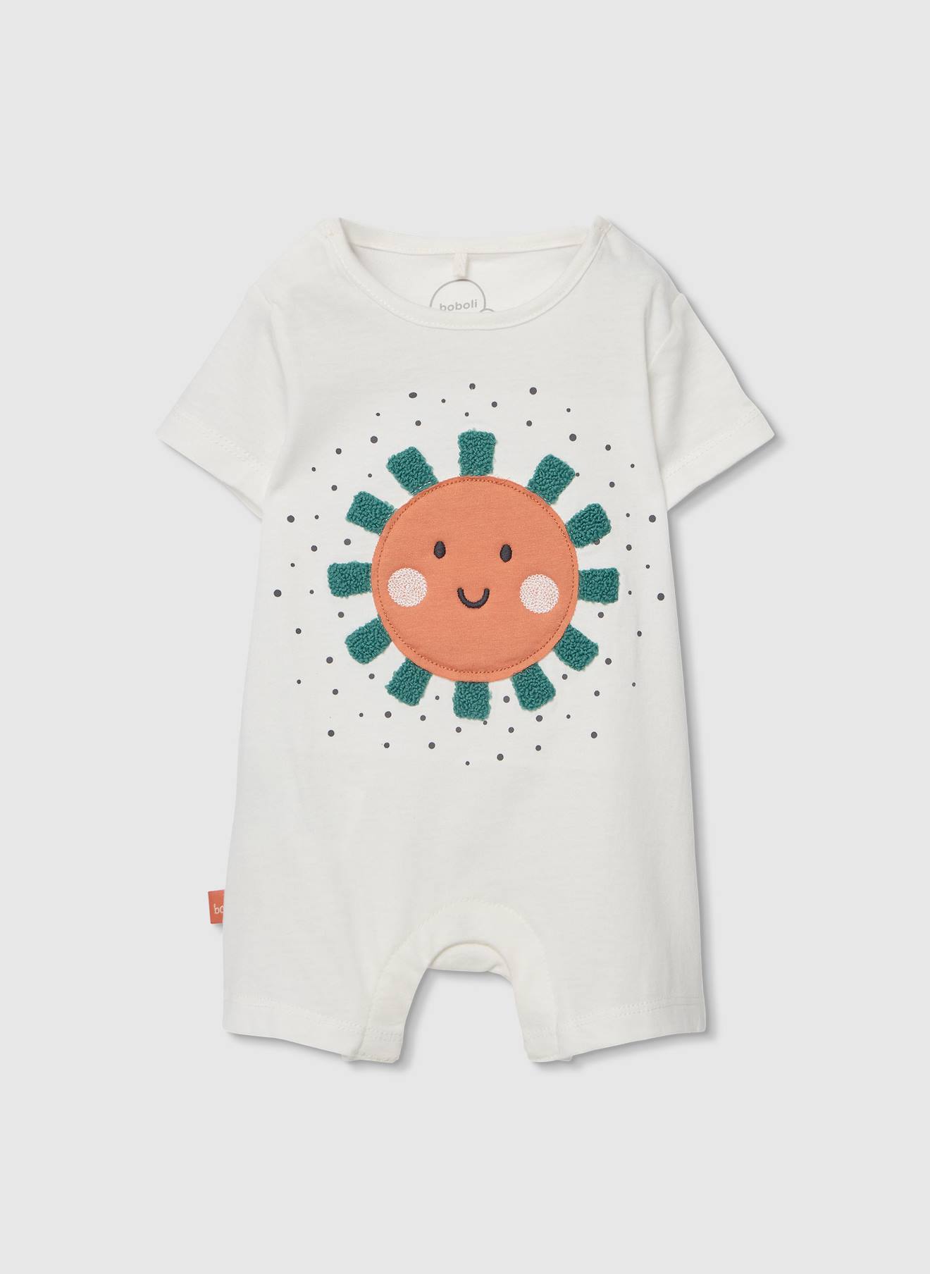Barboteuse En Coton Blanc