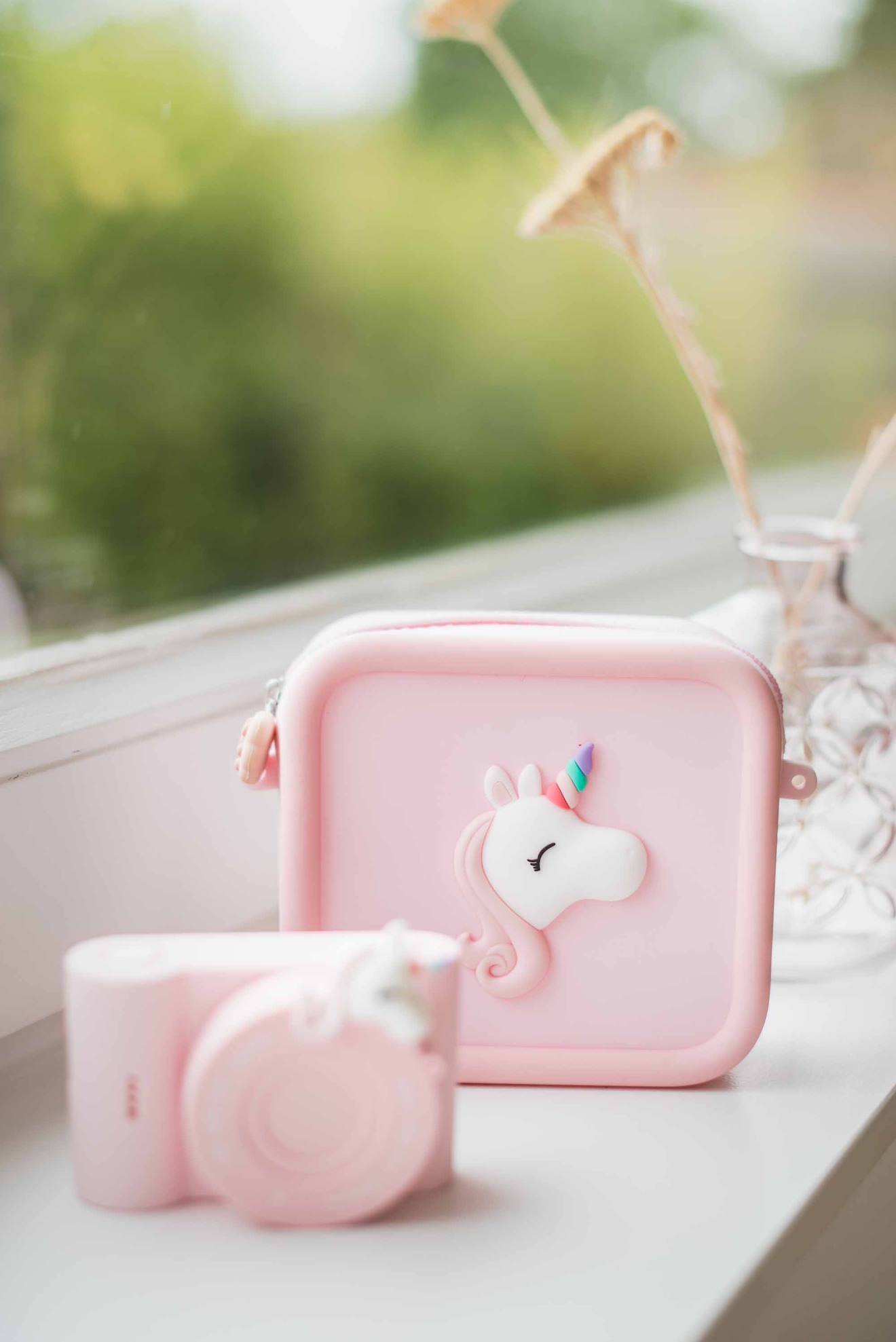 Sac Pour Appareil Photo En Silicone Licorne Rose, Blanc, Bleu (The-Zoo-Family) - Image 2
