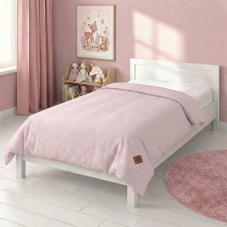 Housse de couette en gaze de coton jeanne Beige+Blanc+Blanc à pois or+Bleu+Camel+Écru+Gris clair+Rose+Terracotta+Vert de gris 41 - vertbaudet enfant 