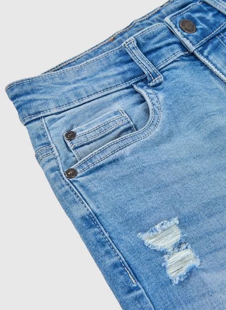 Pantalon enfant denim Bleu 3 - vertbaudet enfant 