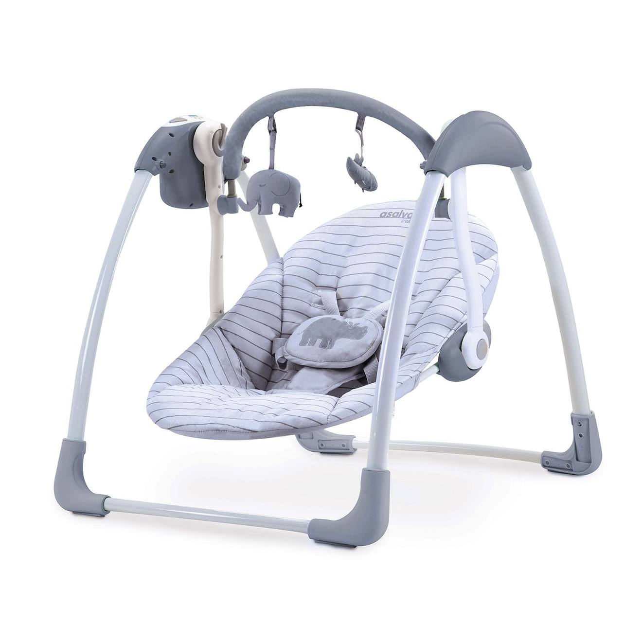 Balancelle Musicale De Papa Hippo Gris