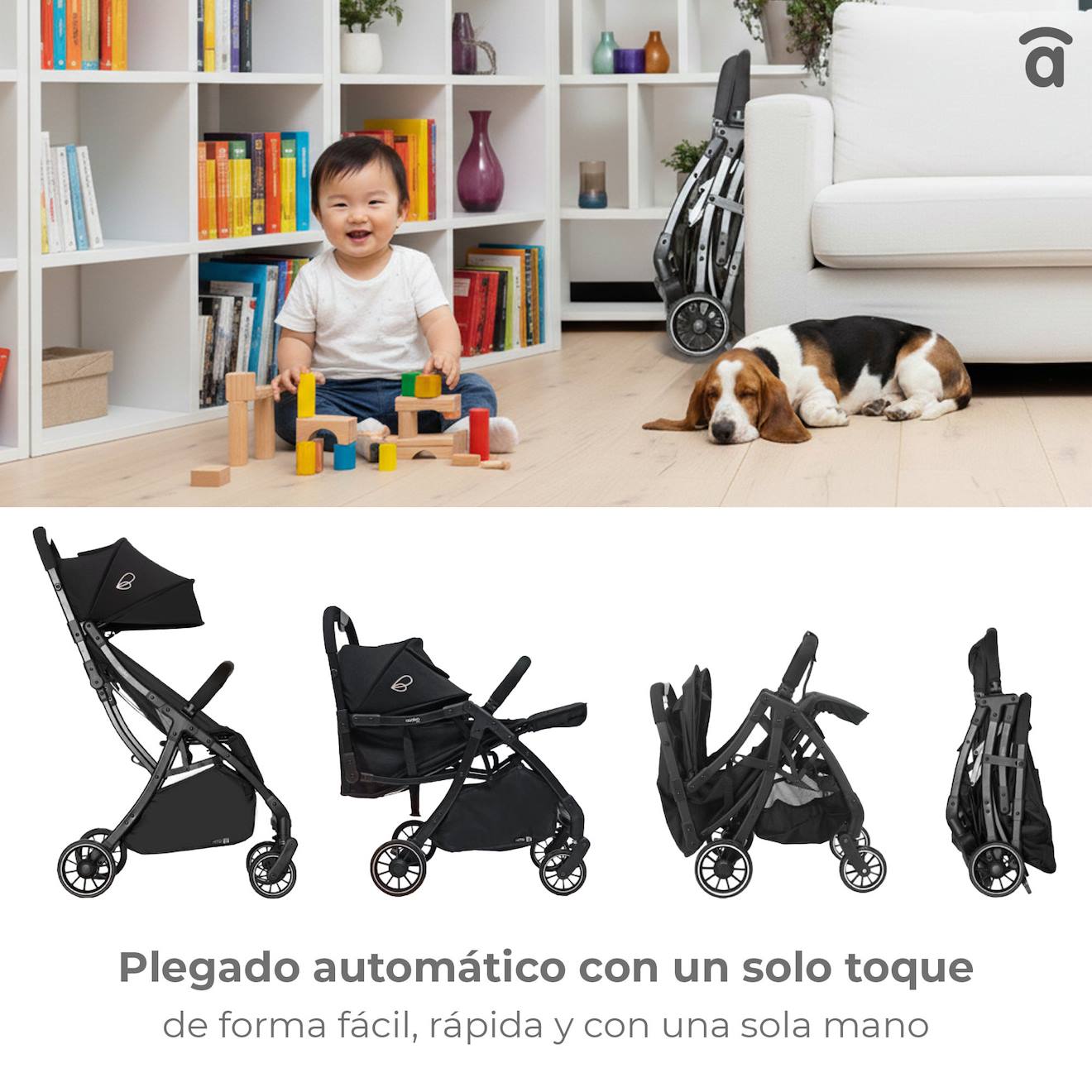 Poussette Hito Noir (Asalvo) - Image 2