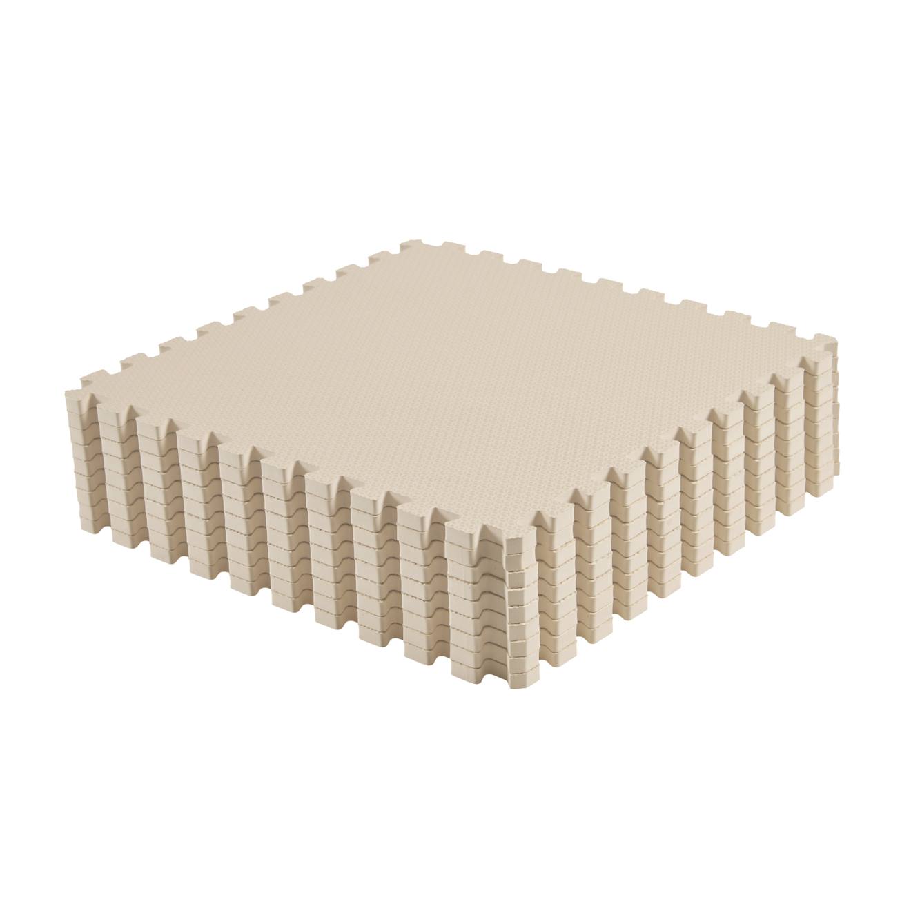 Tapis De Jeu Bébé Et Enfant Classique Beige Clair (ToddleKind) - Image 2