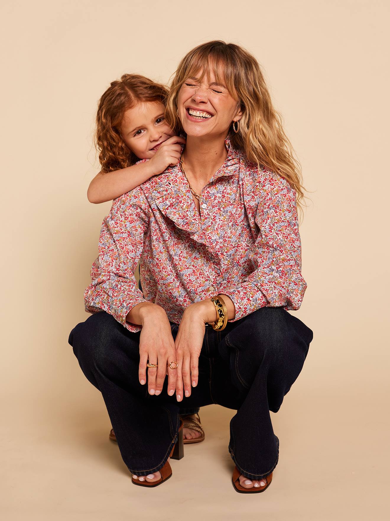 Chemise imprimé fleuri coton bio multicolore