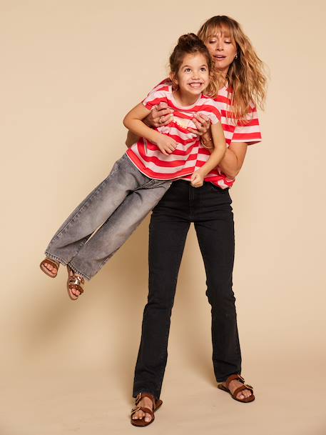 T-shirt marinière fille manches courtes - capsule famille  - vertbaudet enfant