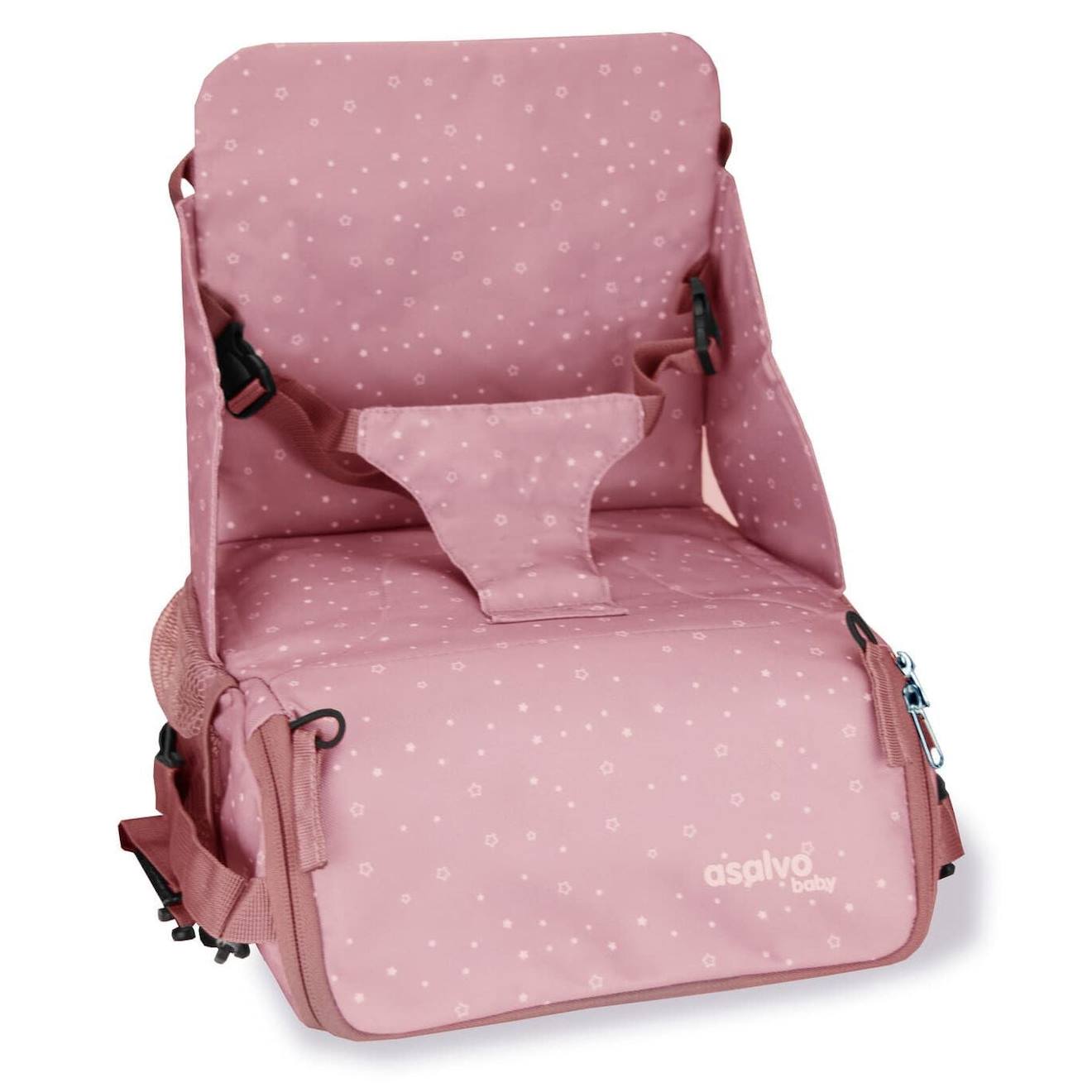 Chaise Haute De Voyage - Sac Hummus Étoiles Rose