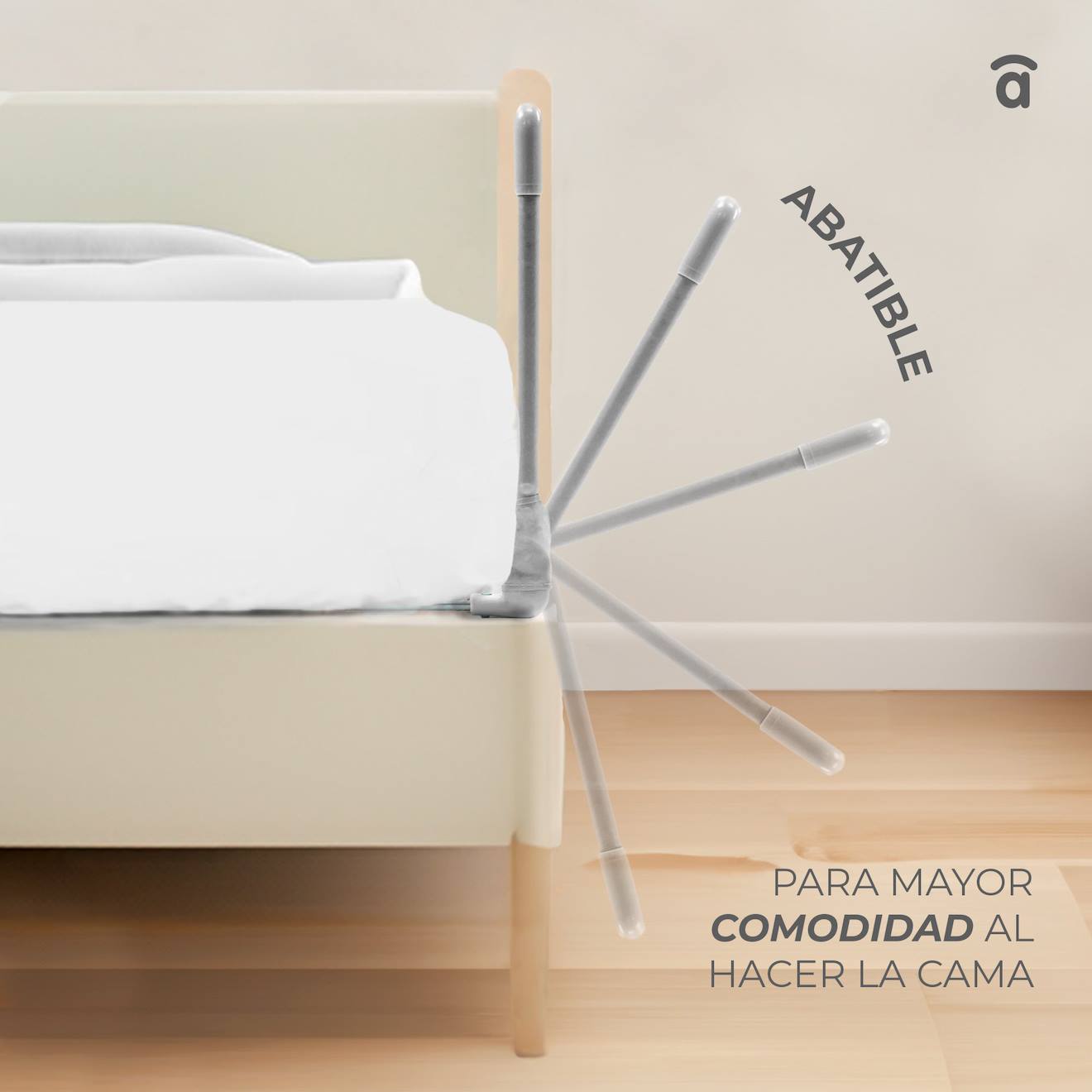 Barrière De Lit 150 Cm Pour Lit Standard Étoiles Blanc (Asalvo) - Image 2