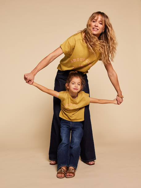 Fille-T-shirt, sous-pull-T-shirt-T-shirt fille coton bio