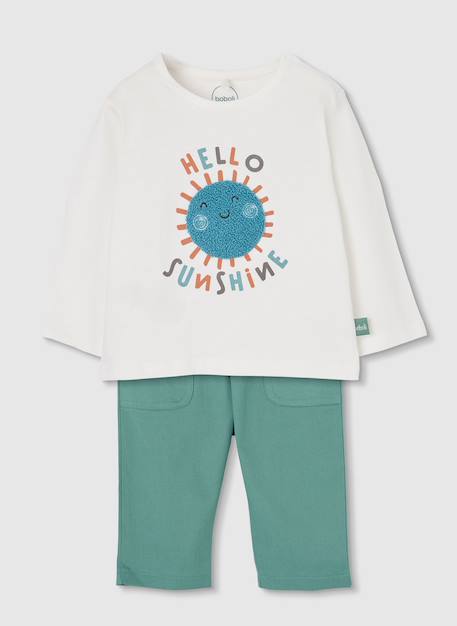 Bébé-Ensemble bébé t-shirt et pantalon coton