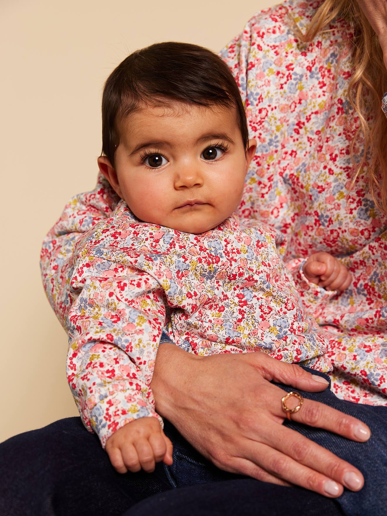 Sweat bébé imprimé fleuri Capsule mère-fille multicolore