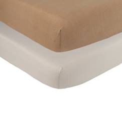 Lot de 2 draps-housses lit bébé  - vertbaudet enfant