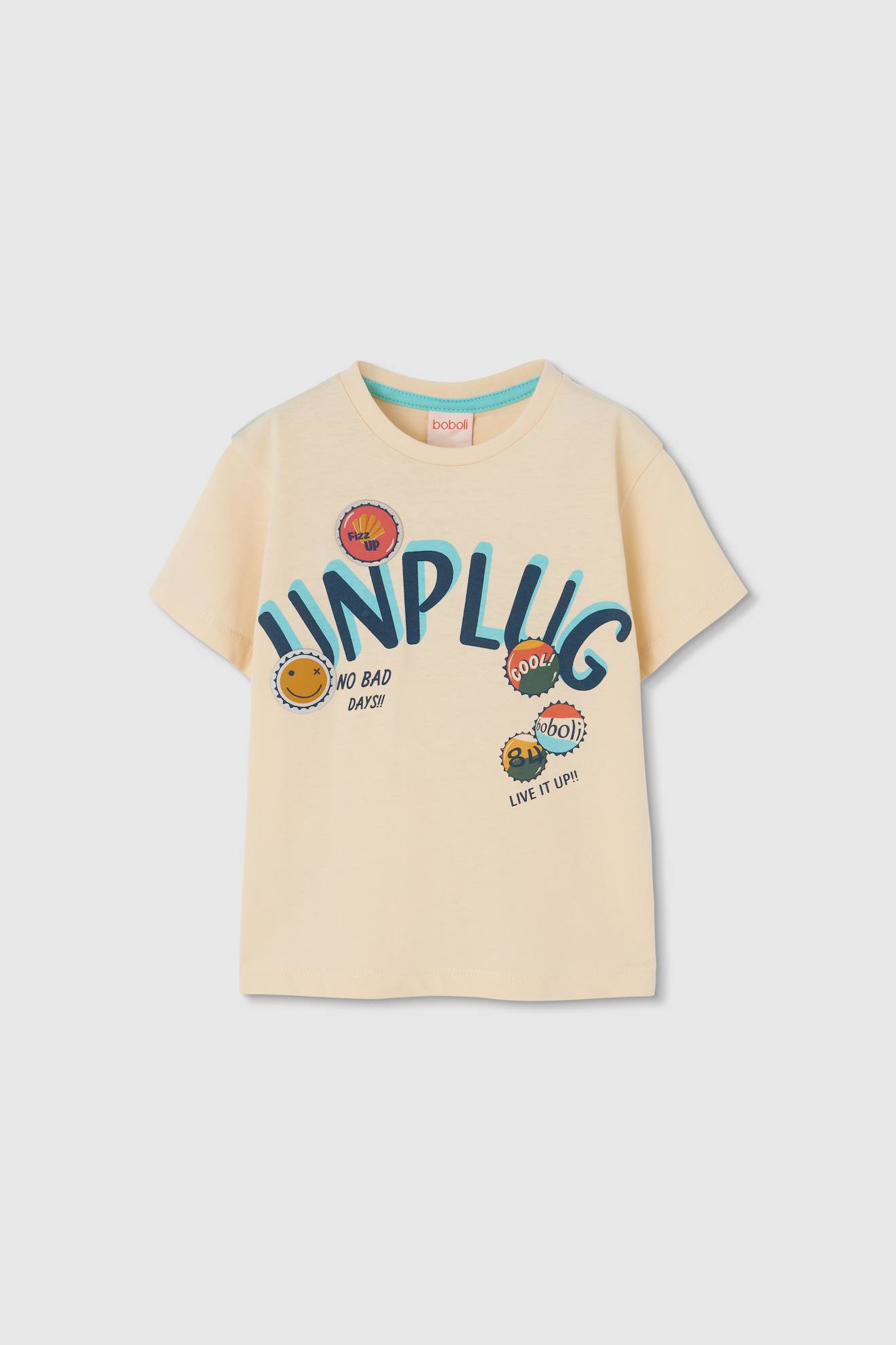 T-shirt Enfant En Coton Brut Jaune 10 €