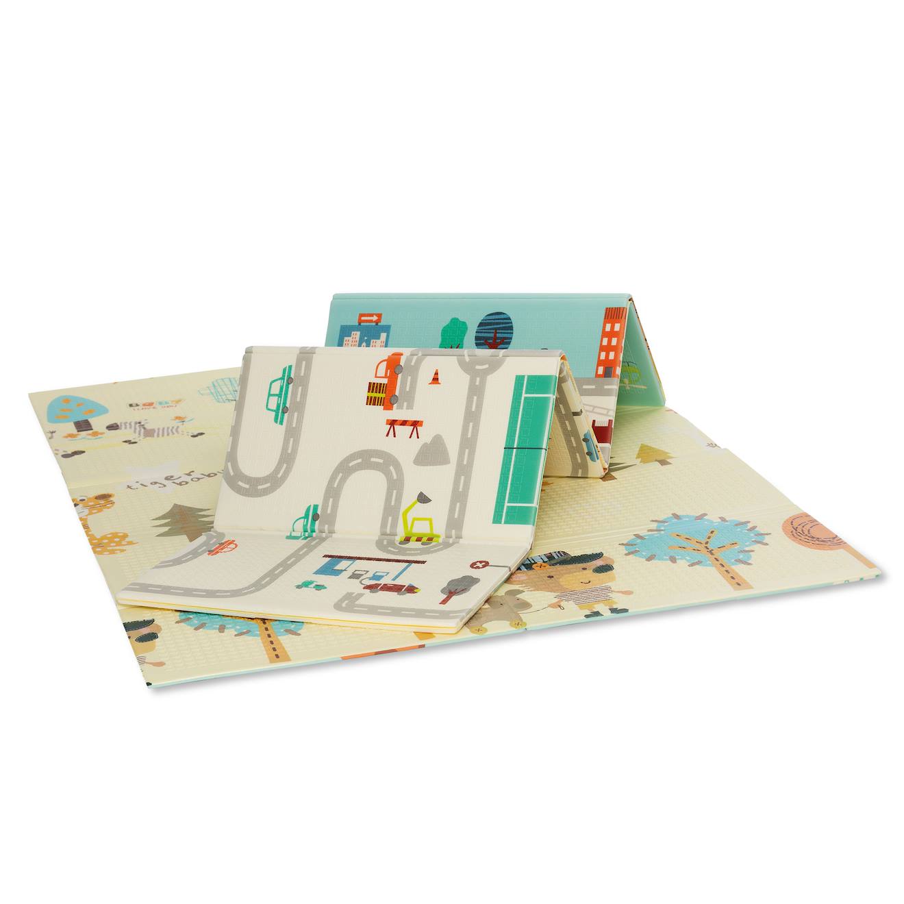 Tapis De Jeu 120x180 Cm Pliable Ville-forêt