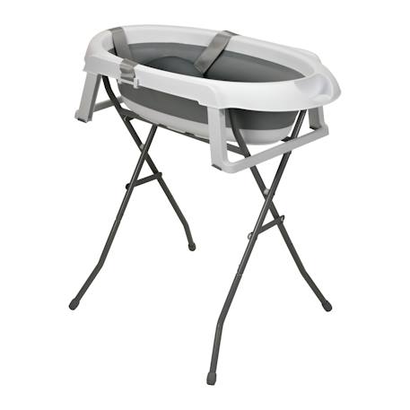 Asalvo - Baignoire Pliante Sur Pieds Avec Réducteur Luigi Blanc Et Gris