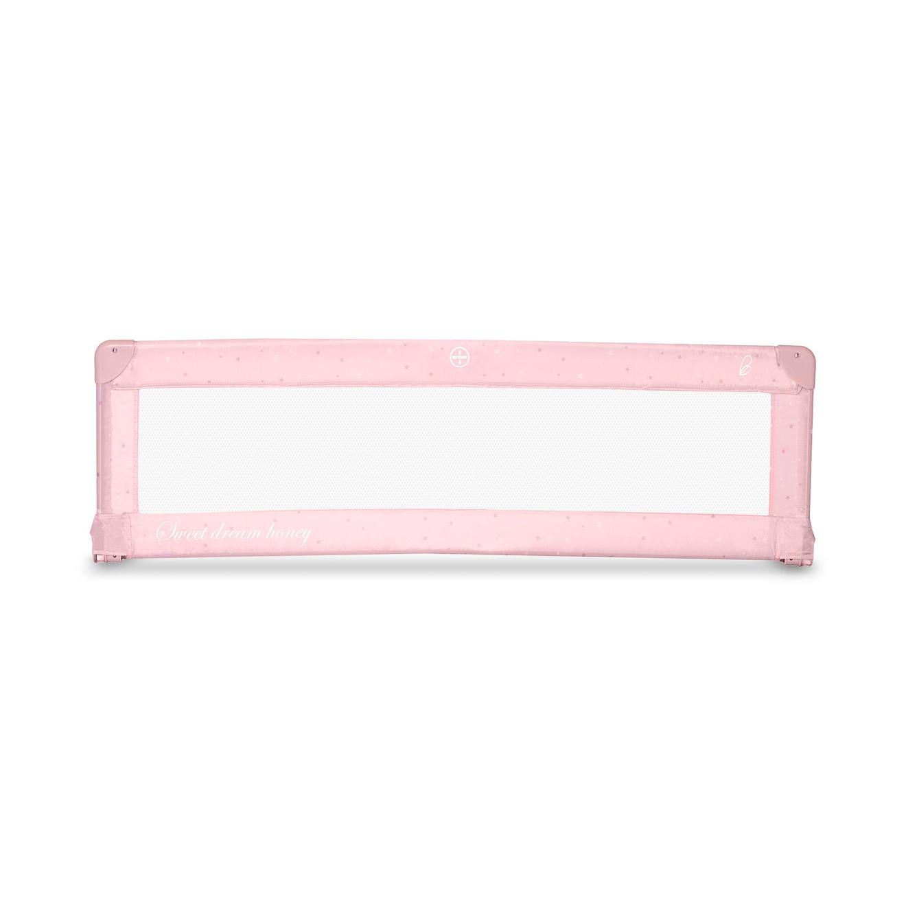 Barrière De Lit 150 Cm Pour Lit Standard Étoiles Rose