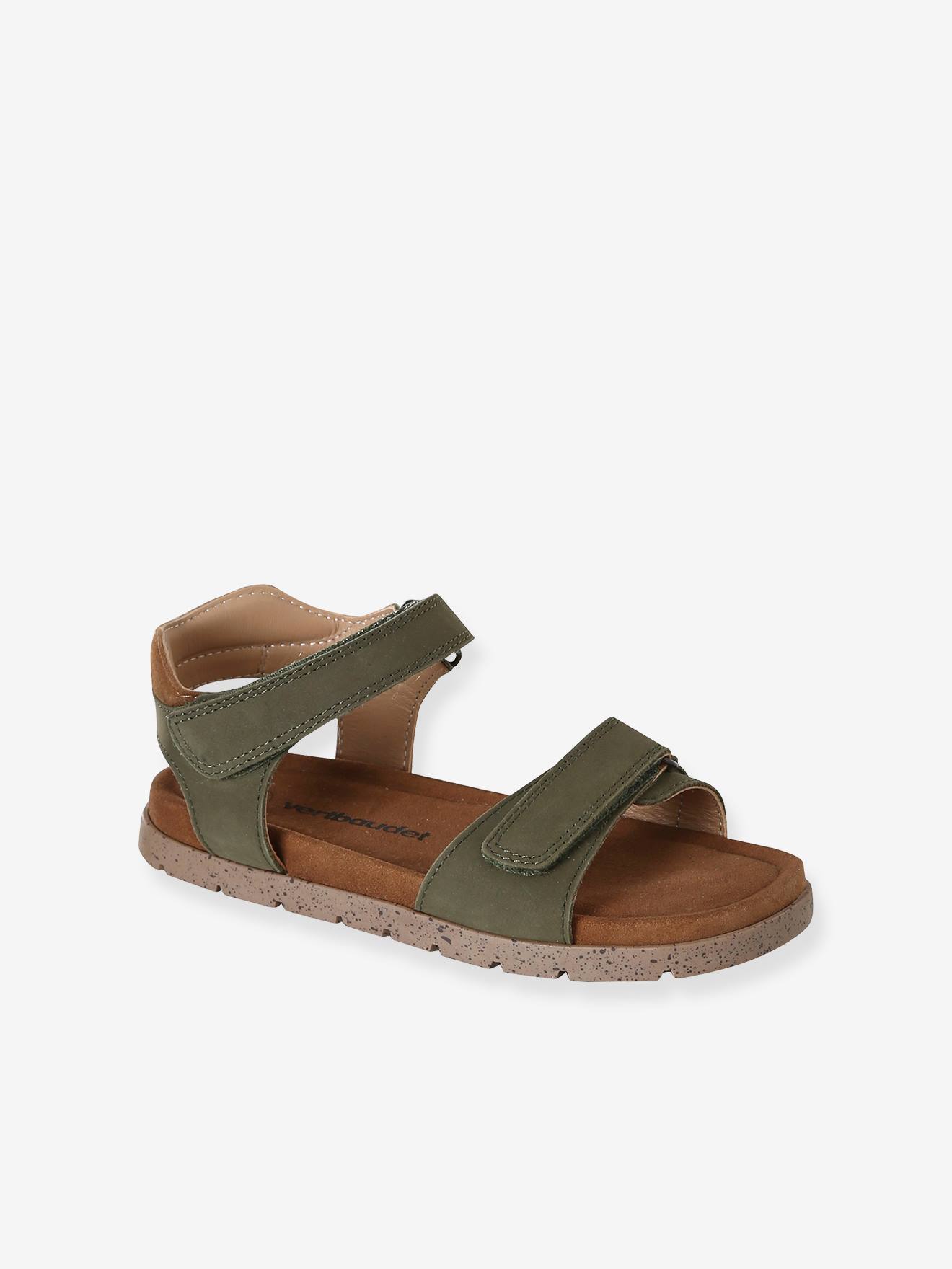 Sandales scratches cuir enfant kaki 28 €