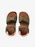 Sandales cuir enfant à scratchs collection maternelle kaki+marine 4 - vertbaudet enfant 