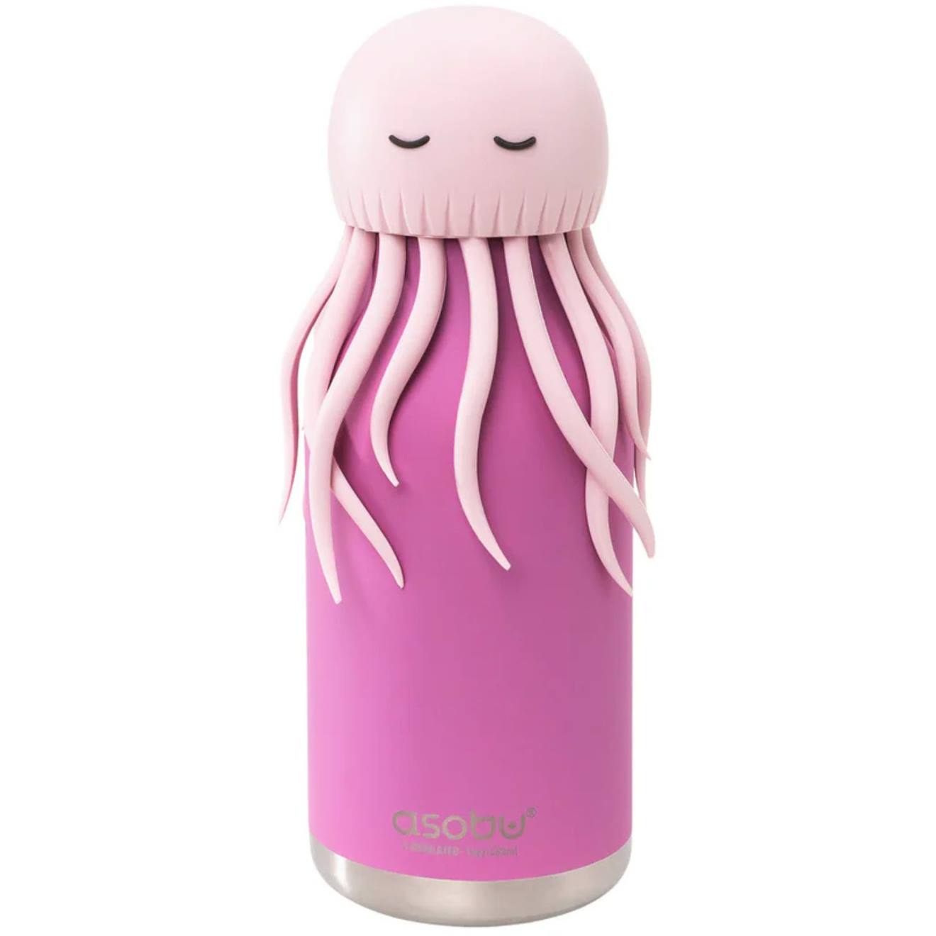 Gourde Isotherme Enfant Avec Paille Silicone Rose, Noir