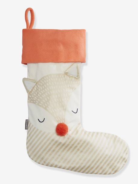 Chaussette De Noel Renard Beige Vertbaudet