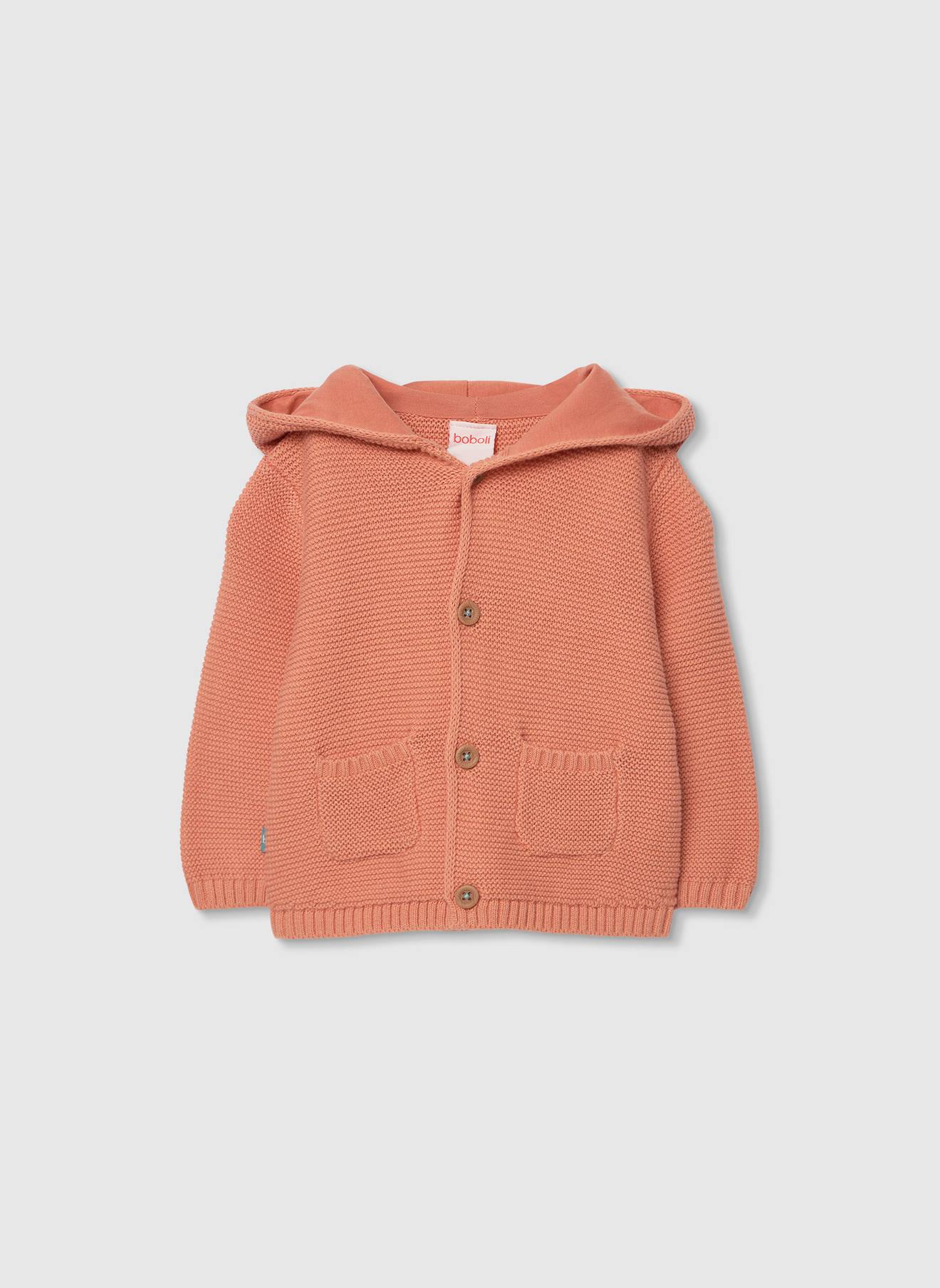 Gilet Bébé En Tricot Marron