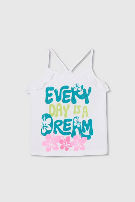 Fille-T-shirt, sous-pull-Débardeur fille maille