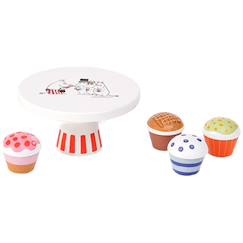 -Présentoir à cupcakes en bois pour dînette
