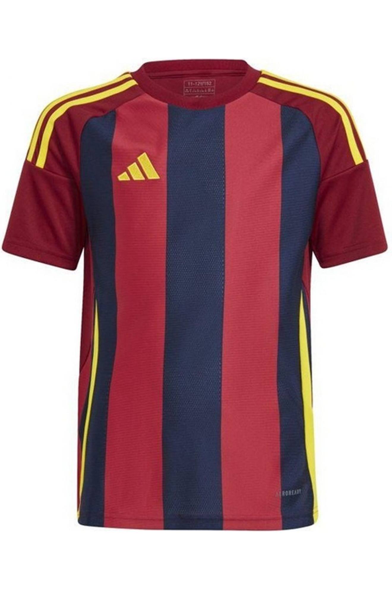 Maillot de foot style à rayures 24 rouge