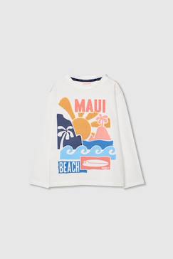T-shirt pour enfant à manches longues en coton  - vertbaudet enfant