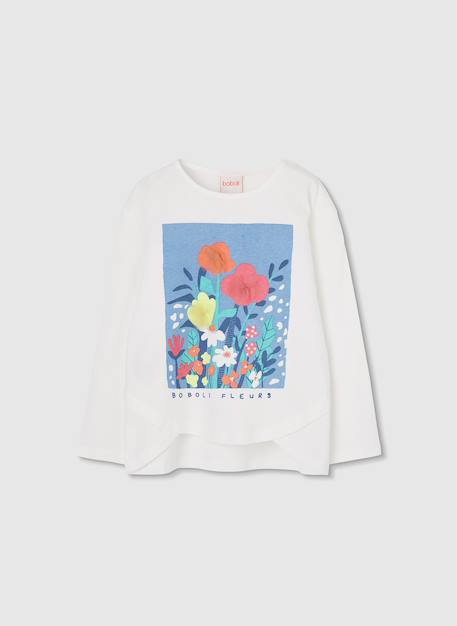 Fille-T-shirt, sous-pull-T-shirt fille coton manches longues