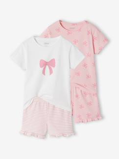 Lot 2 pyjashort nœud   - vertbaudet enfant