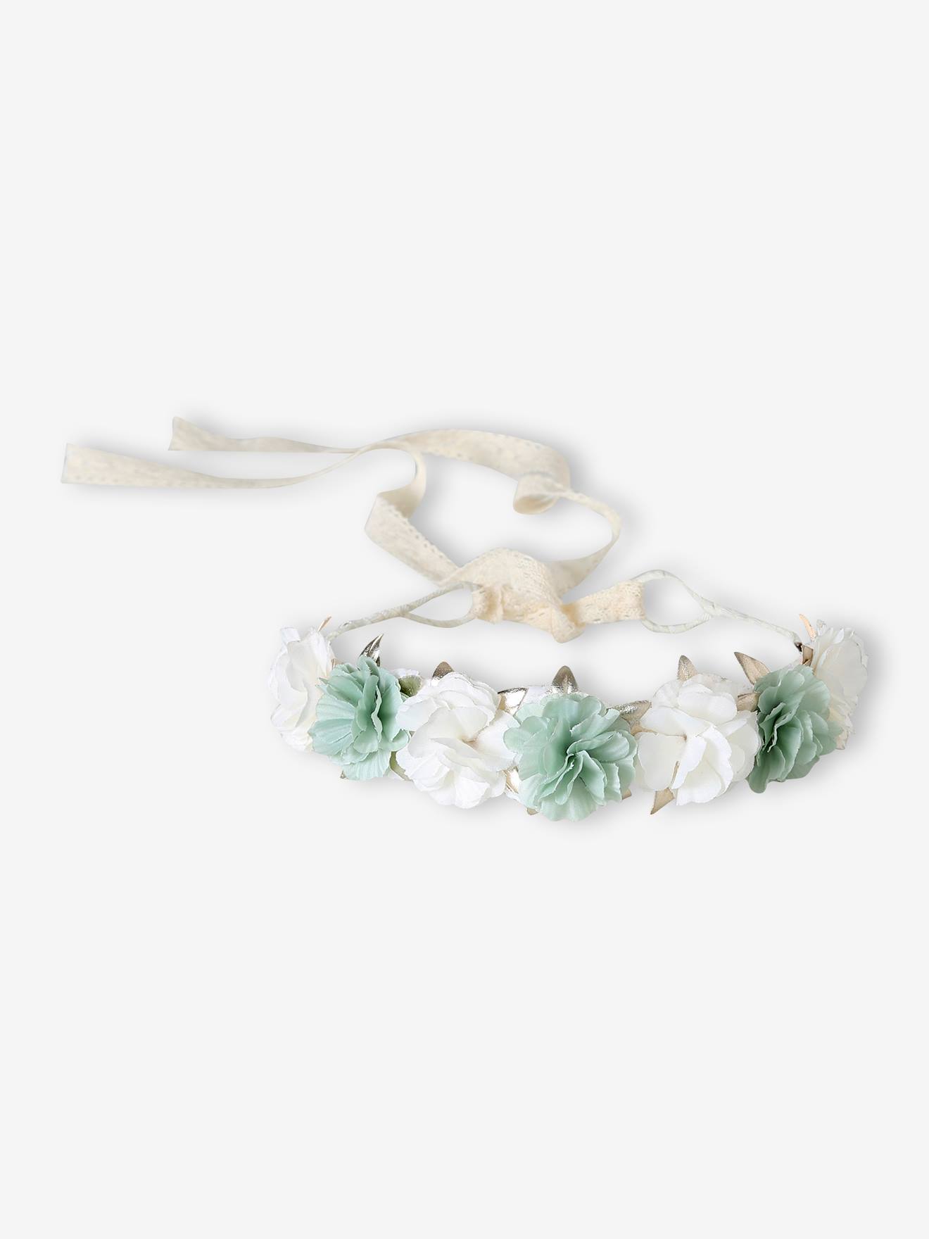 Couronne de fleurs vert sauge vert sauge