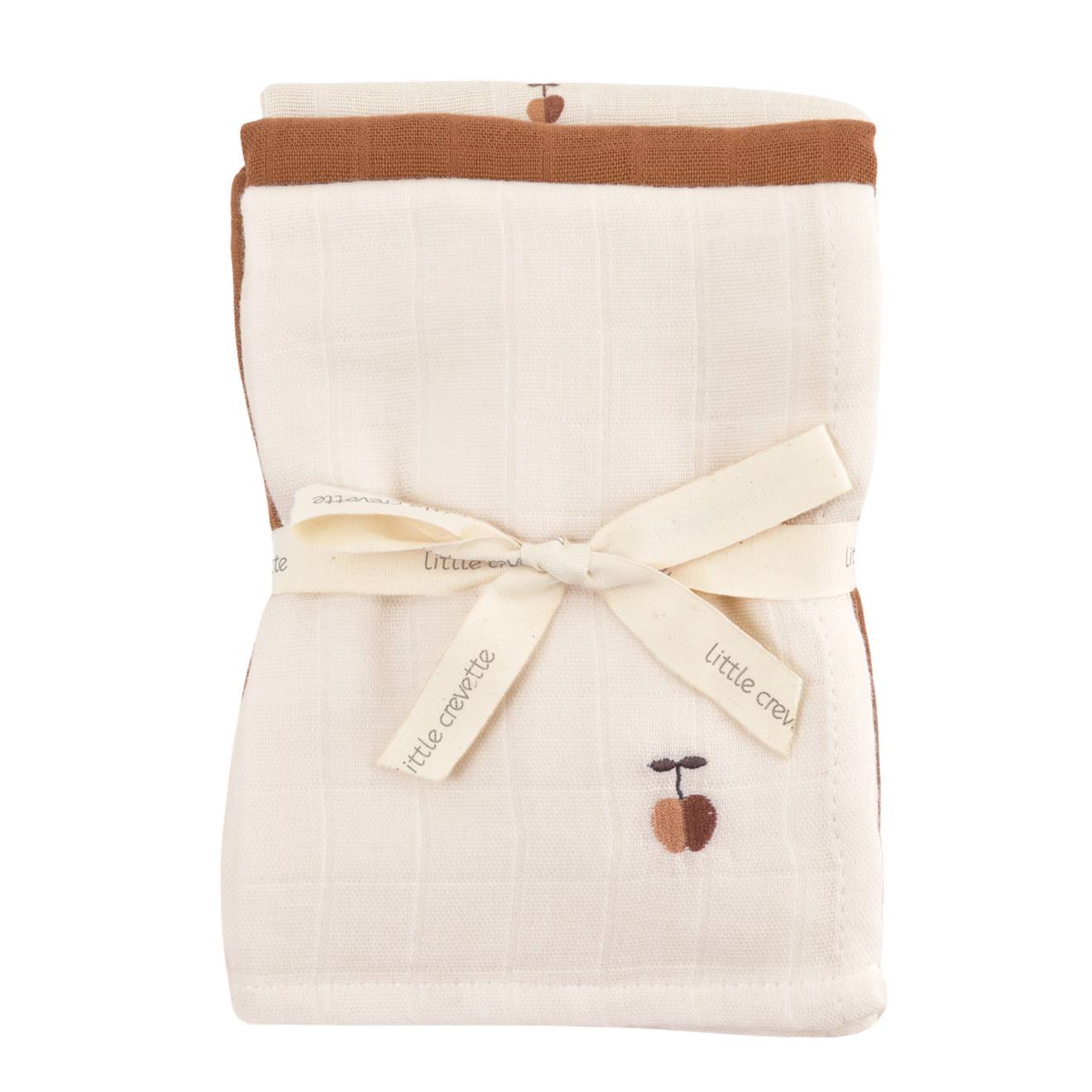 Lot De 3 Langes Gaze De Coton Bio Sable (Little Crevette) - Image 1