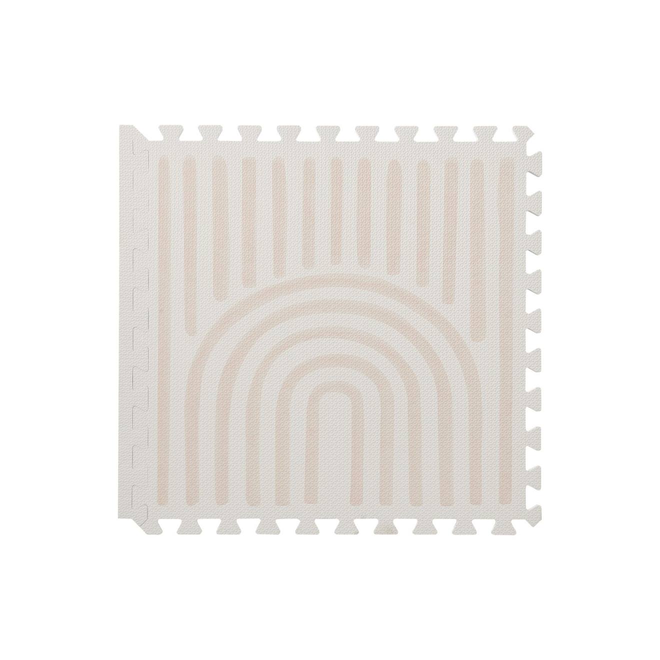 Haven Tapis D'éveil Et De Jeu Bébé Et Enfant Beige À Rayures (ToddleKind) - Image 2