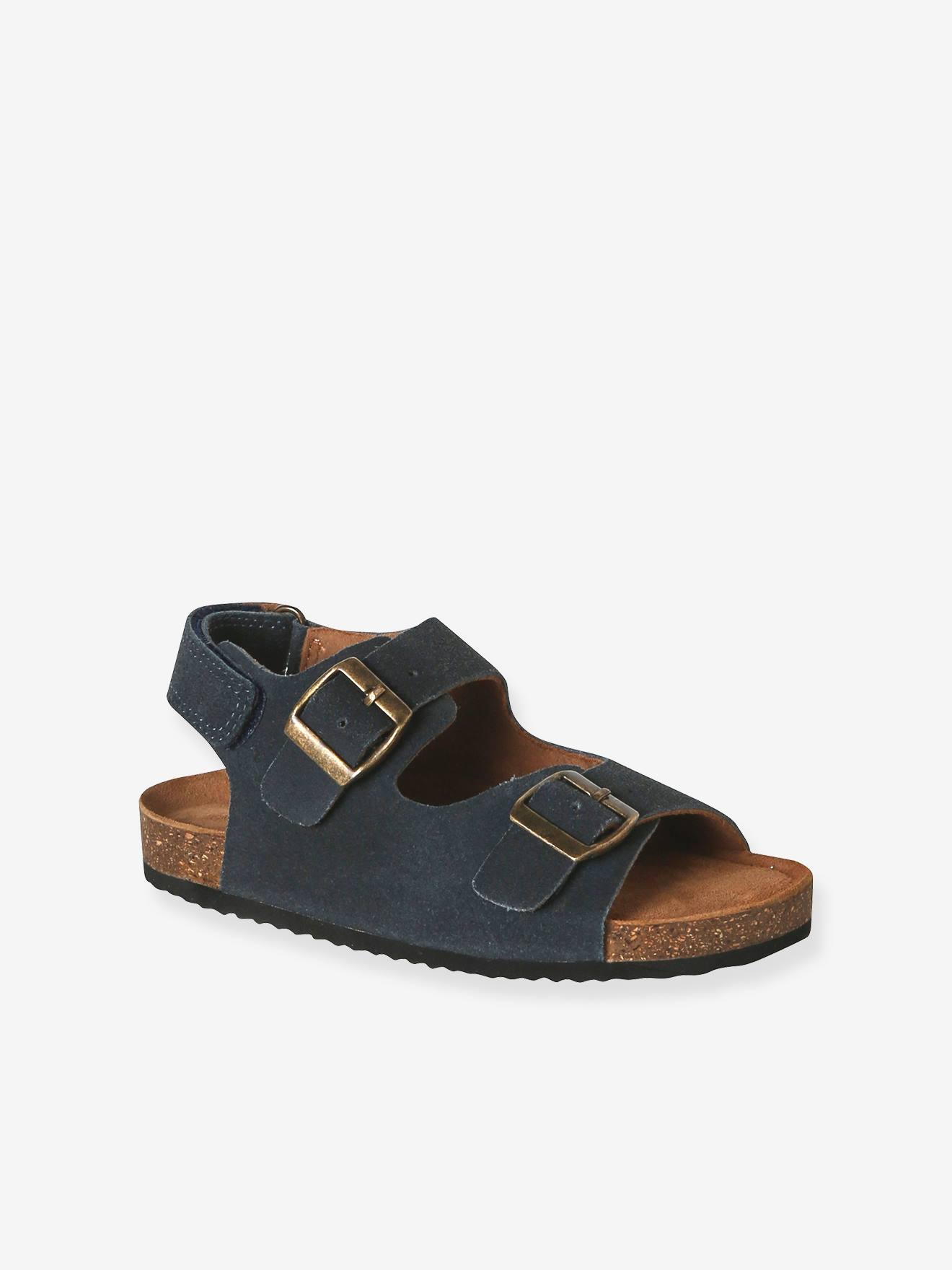 Sandales garçon cuir boucles