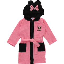 Peignoir de bain minnie nœud polyester  - vertbaudet enfant