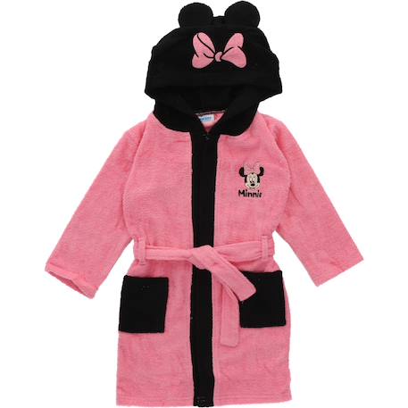 Peignoir de bain minnie nœud polyester  - vertbaudet enfant