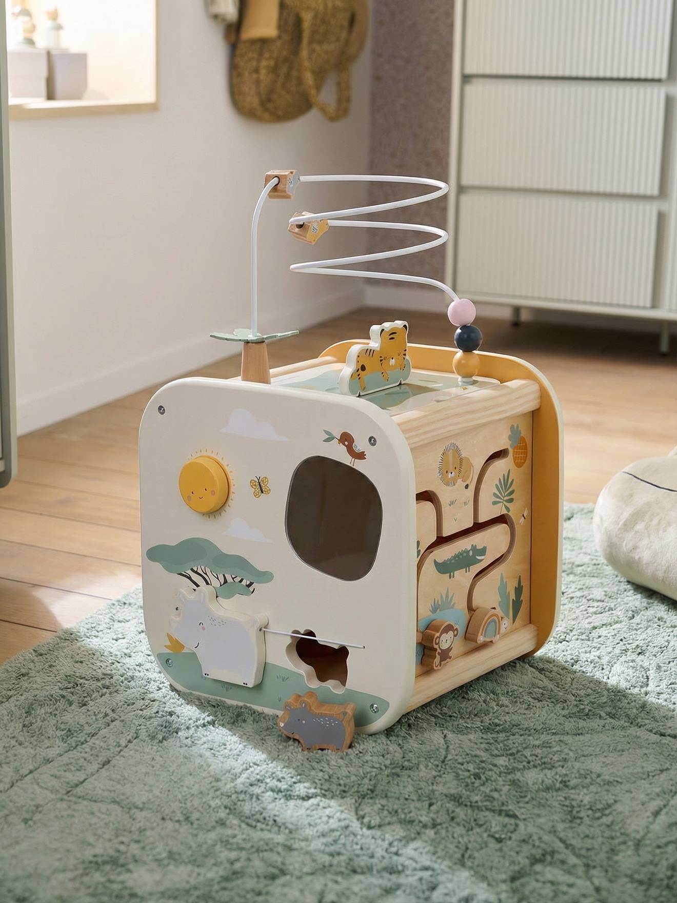 Cube multi-activités en bois FSC® tanzanie