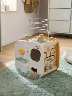 Jouet-Premier âge-Cube multi-activités en bois FSC®