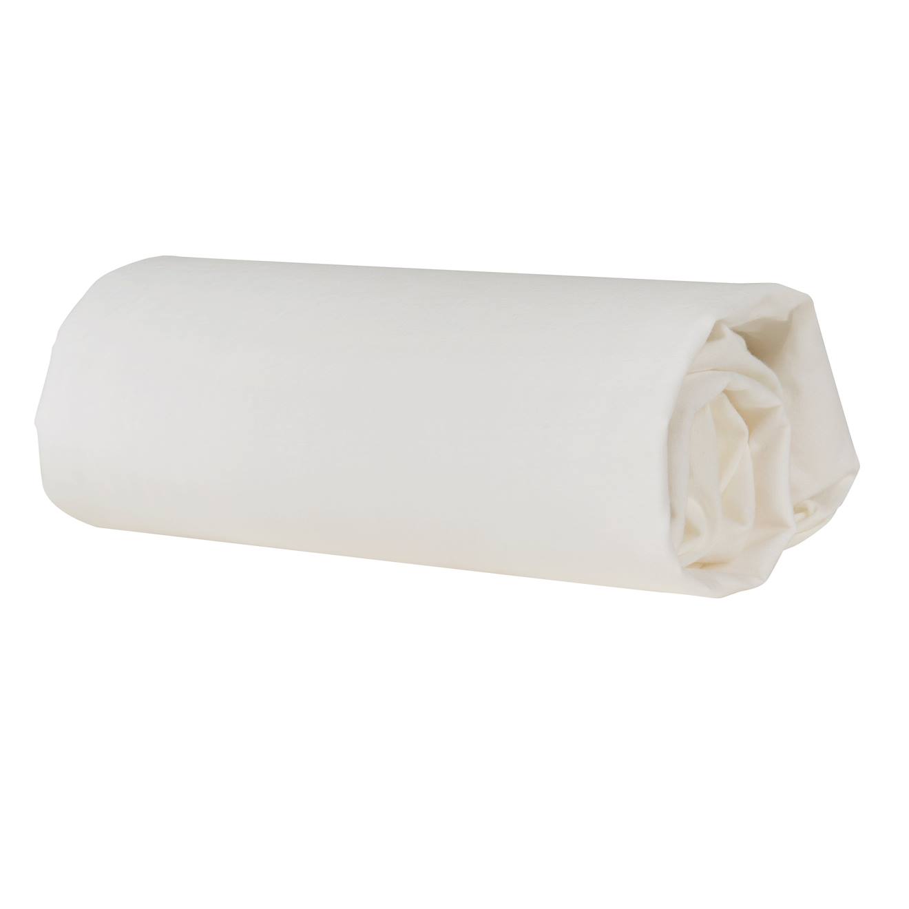Drap Housse Extensible 60x120 - 70x140 En Coton Bio Safe Asleep® Blanc Cassé / Écru