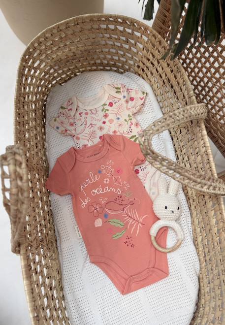 Bébé-Lot de 2 bodies bébé manches courtes santa giulia